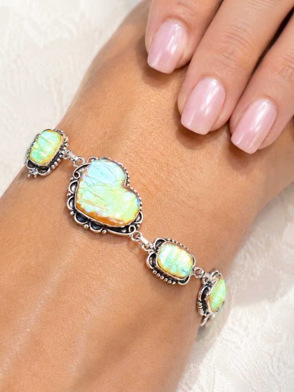 Australian Triplet Opal Gemstone Bracelet
